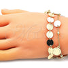 Oro Laminado Charm Bracelet, Gold Filled Style Polished, Golden Finish, 03.331.0211.08 (02 MM Thickness, 8 Inches Length)
