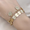 Oro Laminado Charm Bracelet, Gold Filled Style Polished, Golden Finish, 03.331.0211.08 (02 MM Thickness, 8 Inches Length)