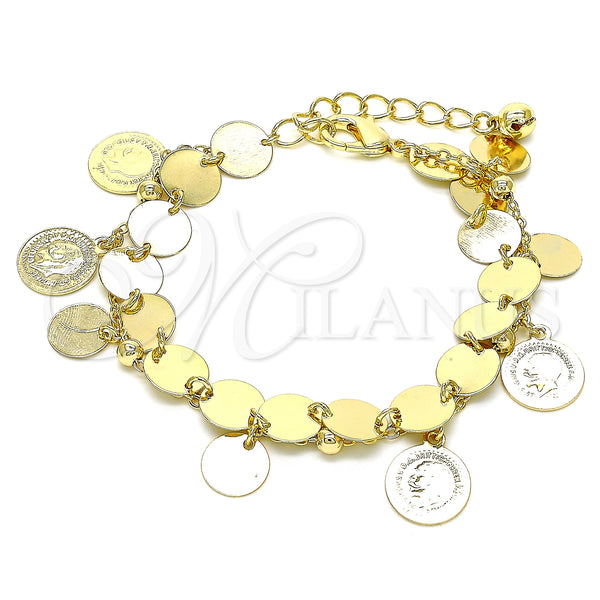 Gold Filled Bracelet — Charm Bracelet Polished 03. 02 MM Thickness 8 — main product view — SKU 146384 | Oro Laminado brazalete — Charm Bracelet pulido 03. 02 MM Thickness 8 — SKU 146384