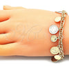 Oro Laminado Charm Bracelet, Gold Filled Style Polished, Golden Finish, 03.331.0212.08 (06 MM Thickness, 8 Inches Length)