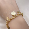 Oro Laminado Charm Bracelet, Gold Filled Style Polished, Golden Finish, 03.331.0212.08 (06 MM Thickness, 8 Inches Length)