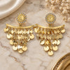 Oro Laminado Long Earring, Gold Filled Style Polished, Golden Finish, 02.331.0057