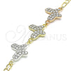 Dorado Oro Laminado Pulsera, vista 3 de la galería del producto por Mayoreo, vista adicional 3 del producto
