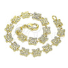 Oro Laminado Fancy Bracelet, Gold Filled Style Butterfly Design, Polished, Golden Finish, 03.326.0019.07 (06 MM Thickness, 7 Inches Length)