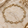 Oro Laminado Fancy Bracelet, Gold Filled Style Moon and Sun Design, Polished, Golden Finish, 03.326.0020.07 (08 MM Thickness, 7 Inches Length)