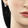 Oro Laminado Stud Earring, Gold Filled Style Bee Design, with Ivory Pearl, Polished, Golden Finish, 02.310.0087