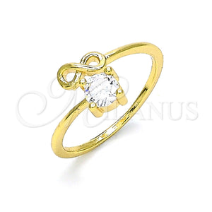 Gold Filled Ring — Multi Stone Ring Infinite Design with White Cubic — main product view — SKU 146622 | Oro Laminado anillo — Multi Stone Ring Infinite diseño with blanco Cubic — SKU 146622