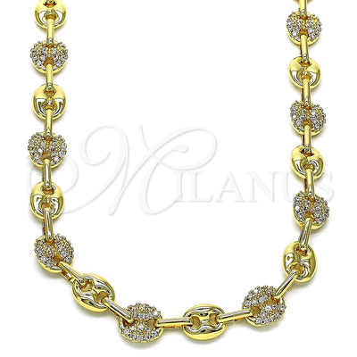Gold-Filled Puff Mariner Necklace 04.63.1407.28 — main product image — SKU 146693 | Collar de Oro Laminado 04.63.1407.28 — imagen principal del producto — SKU 146693