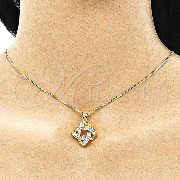 Gold Filled Ring — Earring and Pendant Adult Set Love Knot Design — alternate product view — SKU 146731 | Oro Laminado anillo — Earring and Pendant Adult Set Love Knot diseño — SKU 146731