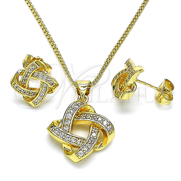 Gold Filled Ring — Earring and Pendant Adult Set Love Knot Design — main product view — SKU 146731 | Oro Laminado anillo — Earring and Pendant Adult Set Love Knot diseño — SKU 146731