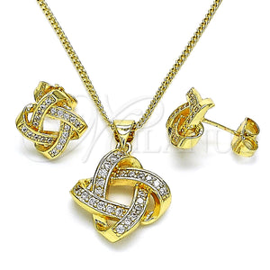 Gold Filled Ring — Earring and Pendant Adult Set Love Knot Design — main product view — SKU 146731 | Oro Laminado anillo — Earring and Pendant Adult Set Love Knot diseño — SKU 146731