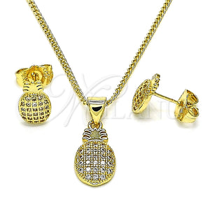 Gold Filled Ring — Earring and Pendant Adult Set Pineapple Design with — main product view — SKU 146748 | Oro Laminado anillo — Earring and Pendant Adult Set Pineapple diseño with — SKU 146748