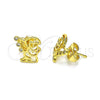 Gold Filled Ring — Stud Earring Angel Design with White Micro Pave — alternate product view — SKU 146750 | Oro Laminado anillo — Stud Earring Angel diseño with blanco Micro Pave — SKU 146750