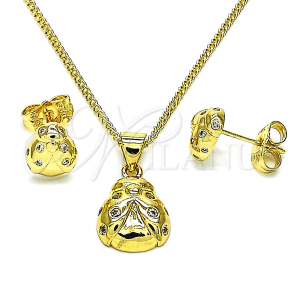 Gold Filled Ring — Earring and Pendant Adult Set Ladybug Design with — main product view — SKU 146764 | Oro Laminado anillo — Earring and Pendant Adult Set Ladybug diseño with — SKU 146764