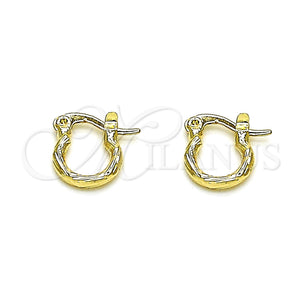 Gold Filled Hoop Earrings — Small Hoop Diamond Cutting 02.96. — main product view — SKU 146774 | Oro Laminado aretes de aro — Small Hoop Diamond Cutting 02.96. — SKU 146774