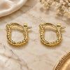 Oro Laminado Small Hoop, Gold Filled Style Diamond Cutting Finish, Golden Finish, 02.96.0083.10