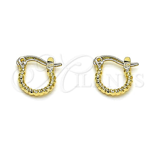 Gold Filled Hoop Earrings — Small Hoop Diamond Cutting 02.96. — main product view — SKU 146778 | Oro Laminado aretes de aro — Small Hoop Diamond Cutting 02.96. — SKU 146778