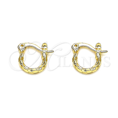 Gold Filled Hoop Earrings — Small Hoop Diamond Cutting 02.96. for wholesale, main product view