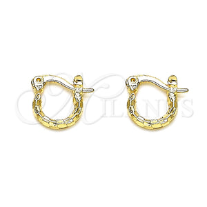 Gold Filled Hoop Earrings — Small Hoop Diamond Cutting 02.96. — main product view — SKU 146782 | Oro Laminado aretes de aro — Small Hoop Diamond Cutting 02.96. — SKU 146782