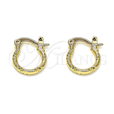 Gold Filled Hoop Earrings — Small Hoop Diamond Cutting 02.96. for wholesale, main product view
