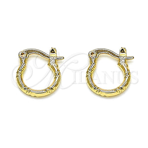 Gold Filled Hoop Earrings — Small Hoop Diamond Cutting 02.96. — main product view — SKU 146788 | Oro Laminado aretes de aro — Small Hoop Diamond Cutting 02.96. — SKU 146788