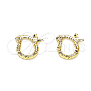 Gold Filled Hoop Earrings — Small Hoop Diamond Cutting 02.96. — main product view — SKU 146789 | Oro Laminado aretes de aro — Small Hoop Diamond Cutting 02.96. — SKU 146789