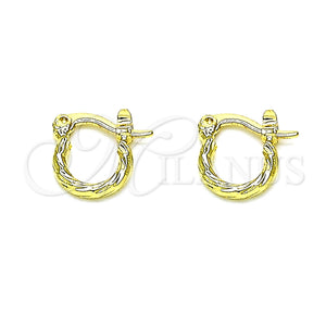Gold Filled Hoop Earrings — Small Hoop Diamond Cutting 02.96. — main product view — SKU 146790 | Oro Laminado aretes de aro — Small Hoop Diamond Cutting 02.96. — SKU 146790