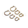 Oro Laminado Small Hoop, Gold Filled Style Diamond Cutting Finish, Golden Finish, 02.96.0084.12