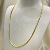 Oro Laminado Basic Necklace, Gold Filled Style Polished, Golden Finish, 04.319.0012.24 (100 Gauge, Thickness, 24 Inches Length)