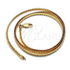 Oro Laminado Basic Necklace, Gold Filled Style Polished, Golden Finish, 04.319.0012.24 (100 Gauge, Thickness, 24 Inches Length)