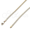 Oro Laminado Basic Necklace, Gold Filled Style Polished, Golden Finish, 04.319.0012.22 (0.80 Gauge, Thickness, 22 Inches Length)