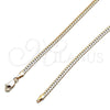 Oro Laminado Basic Necklace, Gold Filled Style Polished, Golden Finish, 04.319.0012.22 (100 Gauge, 04 MM Thickness, 22 Inches Length)