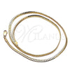 Oro Laminado Basic Necklace, Gold Filled Style Polished, Golden Finish, 04.319.0012.22 (100 Gauge, 04 MM Thickness, 22 Inches Length)