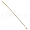 Oro Laminado Basic Anklet, Gold Filled Style Polished, Golden Finish, 04.319.0012.10 (0.80 Gauge, Thickness, 10 Inches Length)
