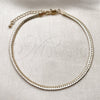 Oro Laminado Basic Anklet, Gold Filled Style Polished, Golden Finish, 04.319.0012.10 (0.80 Gauge, Thickness, 10 Inches Length)