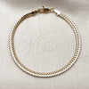 Oro Laminado Basic Bracelet, Gold Filled Style Polished, Golden Finish, 04.319.0012.08 (0.80 Gauge, Thickness, 8 Inches Length)