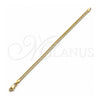 Oro Laminado Basic Bracelet, Gold Filled Style Polished, Golden Finish, 04.319.0012.08 (0.80 Gauge, Thickness, 8 Inches Length)