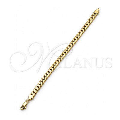 Oro Laminado Basic Bracelet, Gold Filled Style Polished, Golden Finish, 04.319.0013.08 (160 Gauge, 06 MM Thickness, 8 Inches Length)