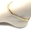 Oro Laminado Basic Anklet, Gold Filled Style Polished, Golden Finish, 04.319.0013.10 (160 Gauge, 06 MM Thickness, 10 Inches Length)
