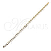 Oro Laminado Basic Anklet, Gold Filled Style Polished, Golden Finish, 04.319.0013.10 (160 Gauge, 06 MM Thickness, 10 Inches Length)