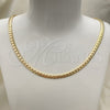 Oro Laminado Basic Necklace, Gold Filled Style Polished, Golden Finish, 04.319.0013.22 (160 Gauge, 06 MM Thickness, 22 Inches Length)