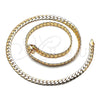 Oro Laminado Basic Necklace, Gold Filled Style Polished, Golden Finish, 04.319.0013.22 (160 Gauge, 06 MM Thickness, 22 Inches Length)