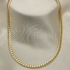 Oro Laminado Basic Necklace, Gold Filled Style Polished, Golden Finish, 04.319.0013.22 (160 Gauge, 06 MM Thickness, 22 Inches Length)