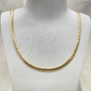 Oro Laminado Basic Necklace, Gold Filled Style Polished, Golden Finish, 04.319.0013.24 (160 Gauge, 06 MM Thickness, 24 Inches Length)