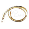 Oro Laminado Basic Necklace, Gold Filled Style Polished, Golden Finish, 04.319.0014.24 (200 Gauge, 08 MM Thickness, 24 Inches Length)