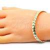 Oro Laminado Basic Bracelet, Gold Filled Style Polished, Golden Finish, 04.319.0014.08 (200 Gauge, 08 MM Thickness, 8 Inches Length)