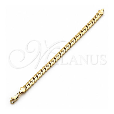 Oro Laminado Basic Bracelet, Gold Filled Style Polished, Golden Finish, 04.319.0014.08 (200 Gauge, 08 MM Thickness, 8 Inches Length)