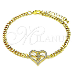 Gold Filled Bracelet — Fancy Bracelet Mom and Little Girl Design with — main product view — SKU 146821 | Oro Laminado brazalete — elegante Bracelet Mom and Little Girl diseño with — SKU 146821