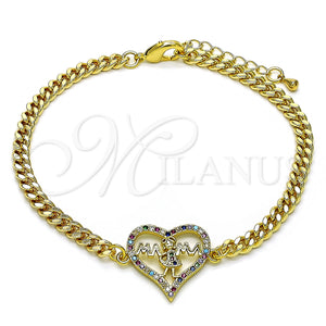 Gold Filled Bracelet — Fancy Bracelet Mom and Little Girl Design with — main product view — SKU 146822 | Oro Laminado brazalete — elegante Bracelet Mom and Little Girl diseño with — SKU 146822