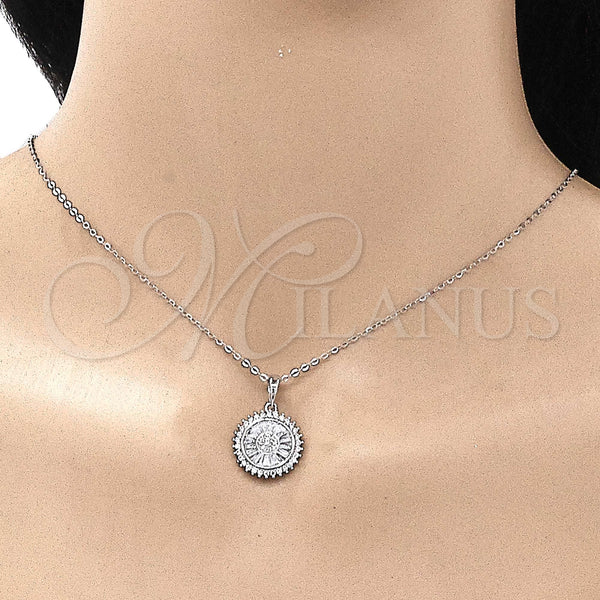 Sterling Silver Ring — Earring and Pendant Adult Set with White Cubic — alternate product view — SKU 146880 | Plata 925 anillo — Earring and Pendant Adult Set with blanco Cubic — SKU 146880